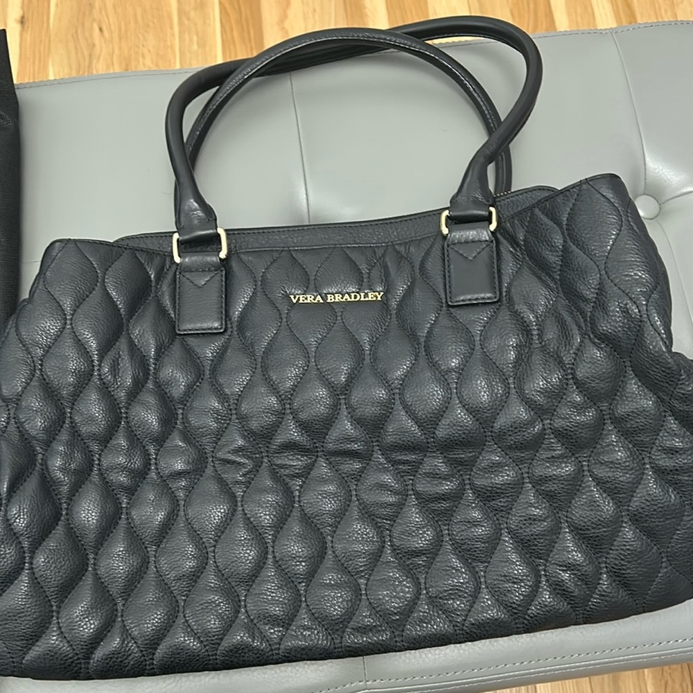 Vera Bradley Black leather bag